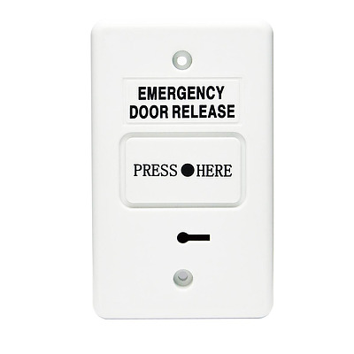 Resettable Emergency Door Release - White