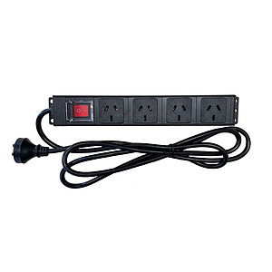 Horizontal Rack Mount PDU - 4 Way