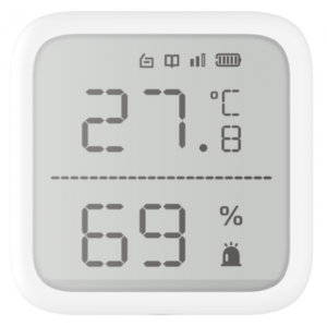 HIKVISION DS-PDTPH-E-WB AX PRO WIRELESS TEMPERATURE & HUMIDITY DETECTOR TRI-X 433MHZ 2.7 INCH DISPLAY AAA X2 8