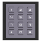 KEYPAD MODULE OF MODULAR DOOR STATION, SUPPORTING INPUT PIN CODE TO OPEN DOOR, CALL INDOOR STATION IP65 AND IK