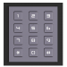KEYPAD MODULE OF MODULAR DOOR STATION, SUPPORTING INPUT PIN CODE TO OPEN DOOR, CALL INDOOR STATION IP65 AND IK