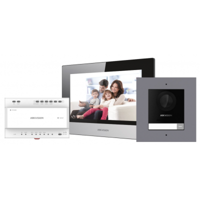 TWO WIRE IP BUNDLE INCL 1X DS-KD8003Y-IME2/SURFACE 1X DS-KH6320Y-WTE2 1X DS-KAD704Y 1XPSU 1X 16GB TF CARD