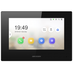 HIKVISION DS-KH6320-LE1(B) BLACK 7 INCH TOUCH IP INDOOR STATION