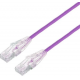 ULTRA THIN 3.8MM CAT6A UTP PATCH CABLE 1M PURPLE
