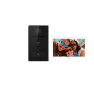 IP VIDEO INTERCOM KIT FOR VILLA OR HOUSE, ONLY ONE CALL BUTTON WHT 12VDC/STANDARD POE