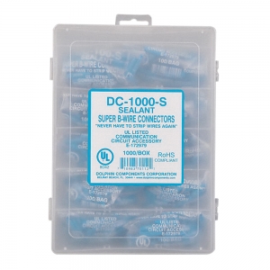 DOLPHIN SUPER B CONNECTOR W/ U/G GEL PLASTIC BLU FOR WET AREAS BOX 1000 PKT