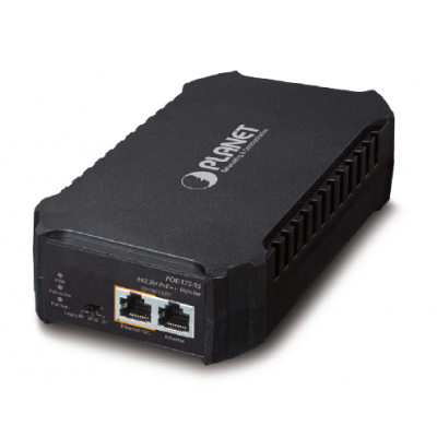 SINGLE-PORT 10/100/1000MBPS 802.3BT POE INJECTOR (95 WATTS, POH, POE USAGE LED) - W/ INTERNAL POWER