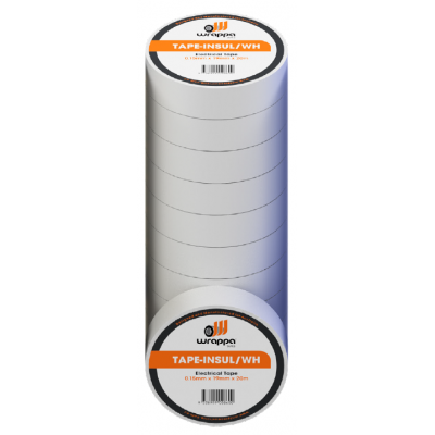 WRAPPATAPE® ELECTRICAL INSULATION TAPE - WHITE