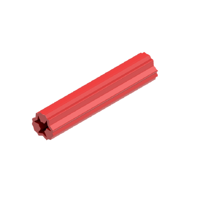 WALL PLUG - RED 6 X 38MM 200/PACK