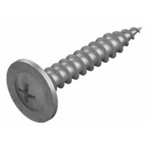 BUTTON HEAD NEEDLE POINT SCREW C3 GALVANISED 8G X 25MM-200 PACK