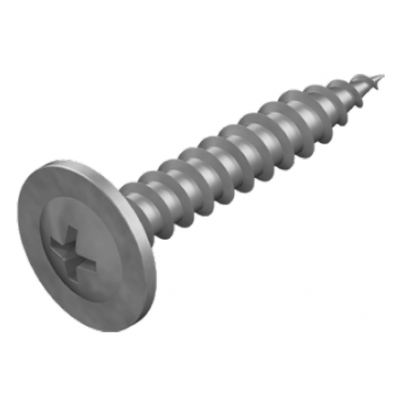BUTTON HEAD NEEDLE POINT SCREW C3 GALVANISED 8G X 25MM-200 PACK