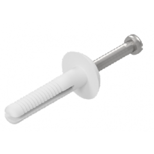 NYLON ANCHOR NAIL 304 STAINLESS STEEL MUSHROOM HEAD 5X 25MM  - 100 PACK