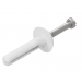 NYLON ANCHOR NAIL 304 STAINLESS STEEL MUSHROOM HEAD 5X 25MM  - 100 PACK
