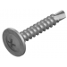 BUTTON HEAD DRILL POINT SCREW C3 GALVANISED 8G X 25MM-200 PACK