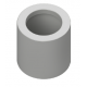 REDUCER PLAIN PVC 25/20MM GREY