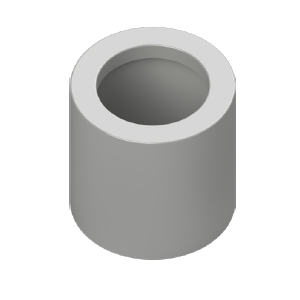 REDUCER PLAIN PVC 25/20MM GREY
