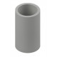 COUPLING PLAIN/SCREW PVC 20MM GREY