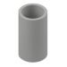 COUPLING PLAIN/SCREW PVC 20MM GREY