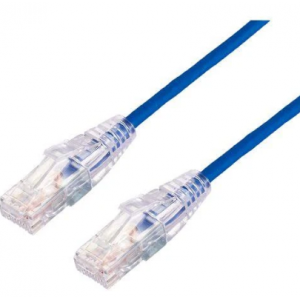 ULTRA THIN 3.8MM CAT6A UTP PATCH CABLE 0.25M BLUE