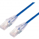 ULTRA THIN 3.8MM CAT6A UTP PATCH CABLE 1M BLUE