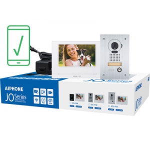 AIPHONE VIDEO INTERCOM KIT INCLUDE 1xJO-DVF STAINLESS STEEL FLUSH MOUNT VIDEO DOOR STATION, 1xJO-1MDW WHITE 7"