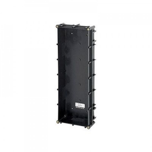 AIPHONE GT SERIES 3 MODULE FLUSH MOUNT BACK BOX BLACK PLASTIC
