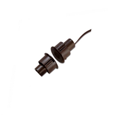 TANE HARDWIRED REED SWITCH BROWN DETECTION GAP 28MM 1x N/C OUTPUT (DRY) PLASTIC RECESSED MOUNT 19.05MM HOLE CU