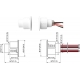 TANE HARDWIRED REED SWITCH WHITE DETECTION GAP 19MM 1x DPDT OUTPUT PLASTIC RECESSED MOUNT 19.05MM HOLE CUTOUT