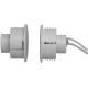 TANE HARDWIRED REED SWITCH WHITE DETECTION GAP 28MM 1x N/C OUTPUT (DRY) PLASTIC RECESSED MOUNT 25MM HOLE CUTOU