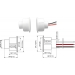 TANE HARDWIRED REED SWITCH WHITE DETECTION GAP 28MM 1x SPDT OUTPUT PLASTIC RECESSED MOUNT 25MM HOLE CUTOUT