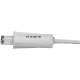 TANE HARDWIRED ADJUSTABLE SCREW REED SWITCH WHITE DETECTION GAP 6MM 1x N/C OUTPUT (DRY) PLASTIC RECESSED MOUNT