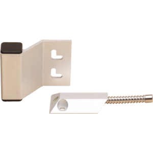 TANE HARDWIRED ROLLER DOOR REED SWITCH SILVER DETECTION GAP 64MM 1x N/C OUTPUT (DRY) METAL SURFACE MOUNT