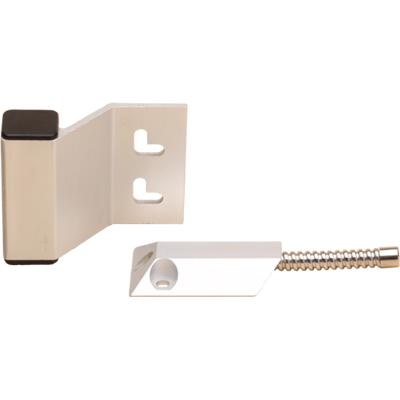TANE HARDWIRED ROLLER DOOR REED SWITCH SILVER DETECTION GAP 64MM 1x N/C OUTPUT (DRY) METAL SURFACE MOUNT