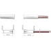 TANE HARDWIRED REED SWITCH WHITE DETECTION GAP 15MM 1x SPDT OUTPUT PLASTIC RECESSED MOUNT 9.5MM HOLE CUTOUT