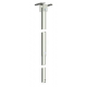 TELESCOPIC DROPPER POLE MOUNTING BARCKET SUITS DOME WHITE ALUMINIUM 1500-2900 (MM) ADJUSTABLE