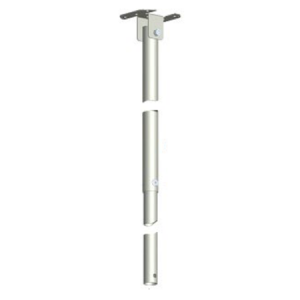 TELESCOPIC DROPPER POLE MOUNTING BARCKET SUITS DOME WHITE ALUMINIUM 1500-2900 (MM) ADJUSTABLE