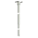 TELESCOPIC DROPPER POLE MOUNTING BARCKET SUITS DOME WHITE ALUMINIUM 1500-2900 (MM) ADJUSTABLE
