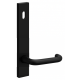 FSH 5300 MARINE SERIES SLIM DOOR FURNITURE EXTERNAL WITH CYLINDER HOLE ALPHA 29 LEAVER MATTE BLACK SUIT LEGGE