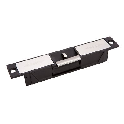 FSH HIGH SECURITY ELECTRIC STRIKE NO LIP BLACK/SILVER MONITORED LSS DSS 1490KG HOLDING FORCE FAIL SAFE/ FAIL S