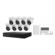HILOOK CCTV AND ALARM BUNDLE: 8XIPC-T361H-MU, 1X NVR-108MH-C/8P/4TB, 1X HA-ALARM-KIT1