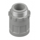 SCREW ADAPTOR & LOCK RING PVC 25MM GREY