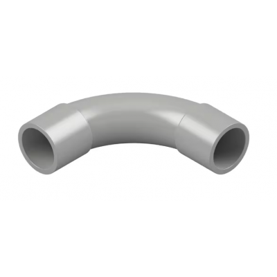 STANDARD BEND 90° PVC 25MM GREY