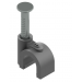 CABLE CLIPS ROUND 6.0MM BLACK 100/BX