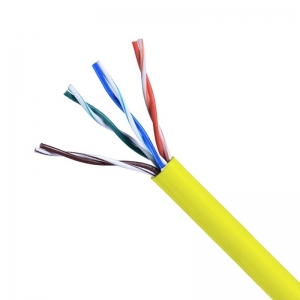 CAT5E UTP 4P/24AWG SOLID, PVC YELLOW