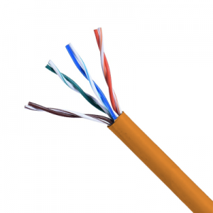 CAT5E UTP 4P/24AWG SOLID, PVC ORANGE