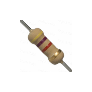 4.7K OHM 0.25 WATT CARBON FILM RESISTOR