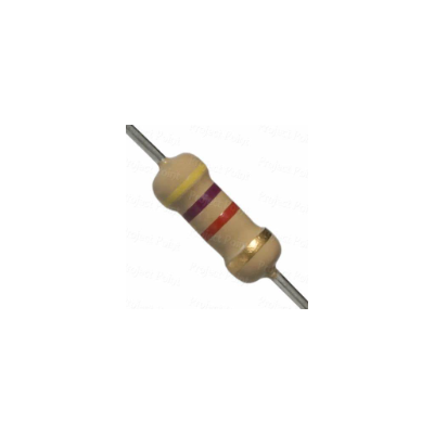 4.7K OHM 0.25 WATT CARBON FILM RESISTOR