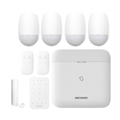 HIK ALARM WIRELESS KIT INCLUDING 3 WIRELESS SENSORS, WIRELESS KEYPAD AND REMOTE FOB