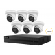 HILOOK CAMERA KIT WITH 6x 6MP TURRET IP AI CAMERA WITH 2.8MM LENS & 8CH NVR WITH 4TB HDD INCLUDED