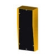 SEC DESIGN CO RAINHOOD WITH 10MM POLY BLACK PANEL 80MM SPACE BEHIND DURAGAL MILD STEEL POWERED COATED YELLOW 4
